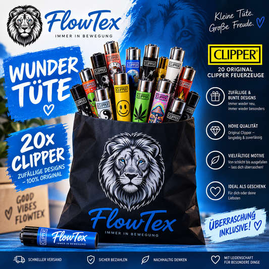 Clipper🎁 FlowTex Wundertüte – 20x Original CLIPPER 🔥