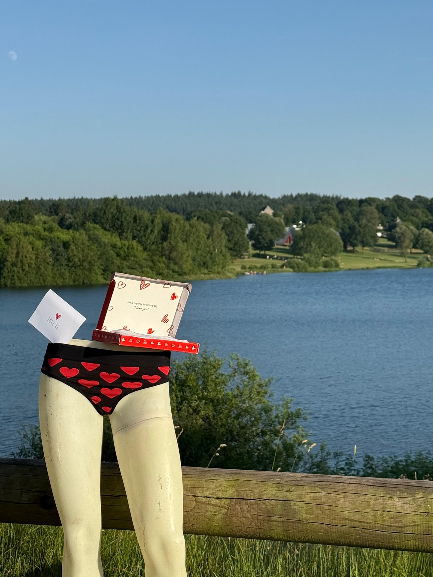 Herz-Boxershorts&Tanga-Geschenkset